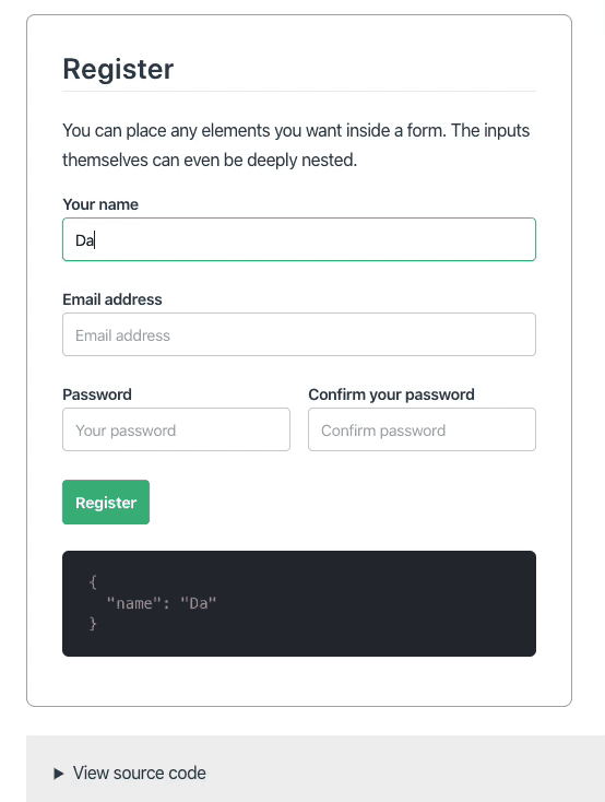 form demo 
